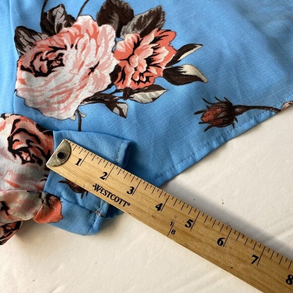 Charlotte Russe Floral Print Off-Shoulder Romper - Size S Womens‎ summer Used - Picture 4 of 9